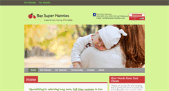 Desktop Screenshot of baysupernannies.com